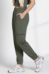 Zivame Knit Cotton Loungewear Bottom - Four Leaf Clover — thumbnail 1